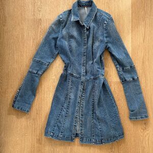 Free People Thea Denim Mini Dress  Size XS